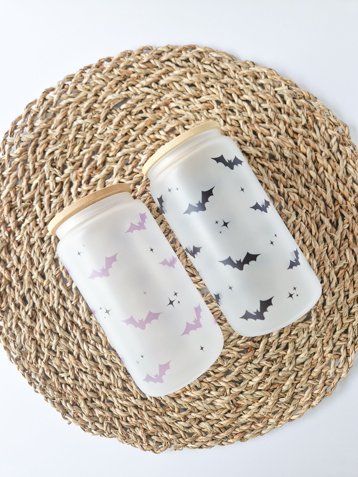Halloween Glass Cup 'Bats'