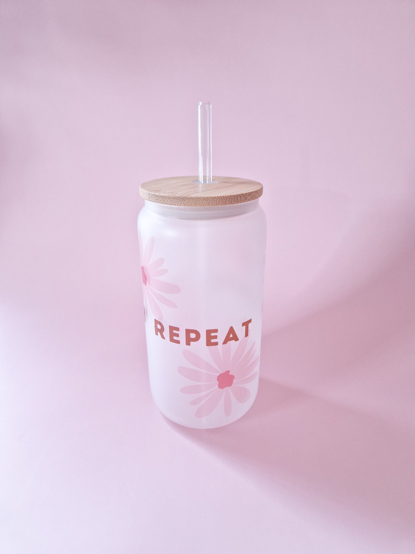 Glass cup Teacher COFEE TEACH REPEAT