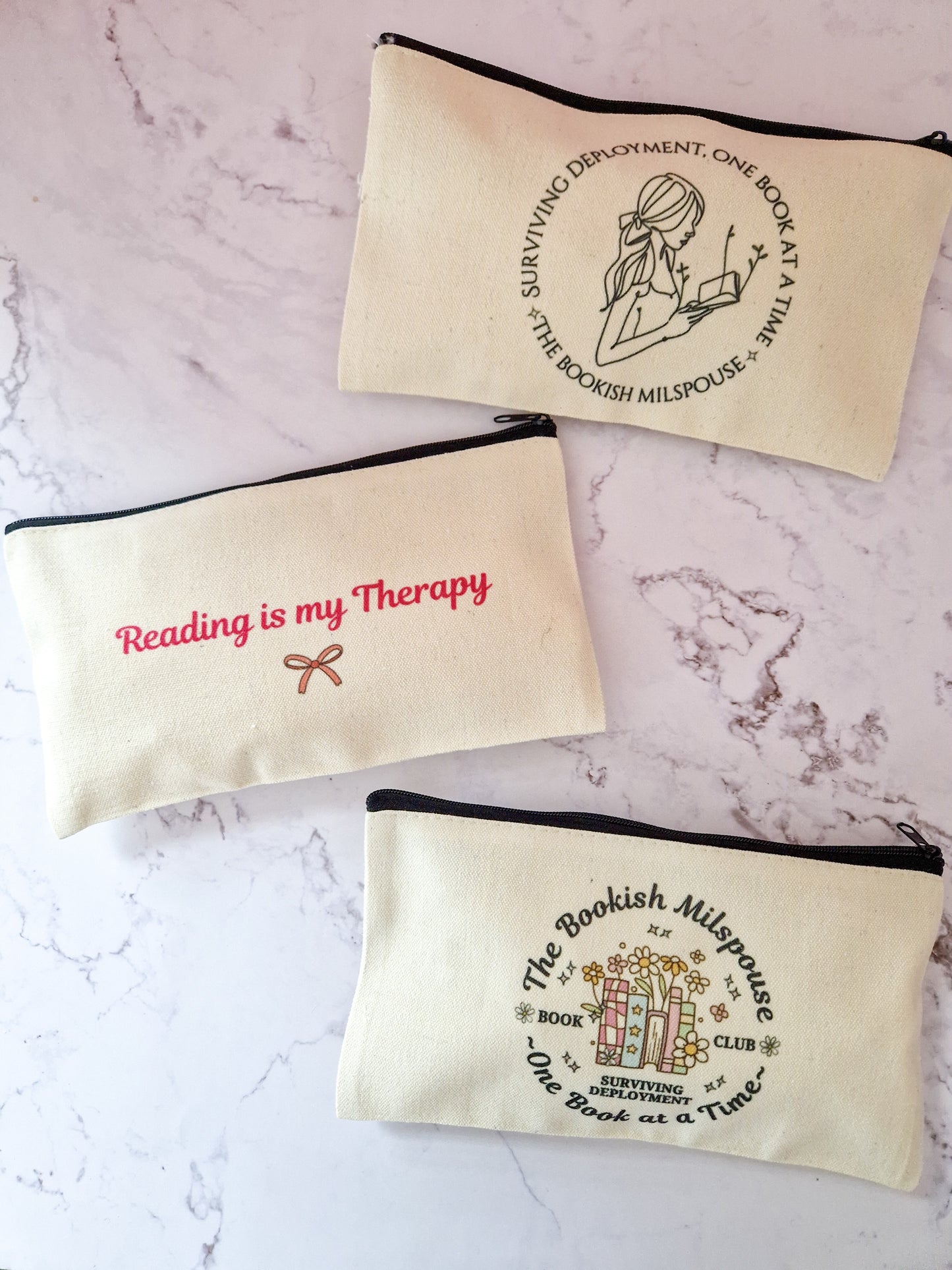 Canvas Small bag 'Milspo reading'