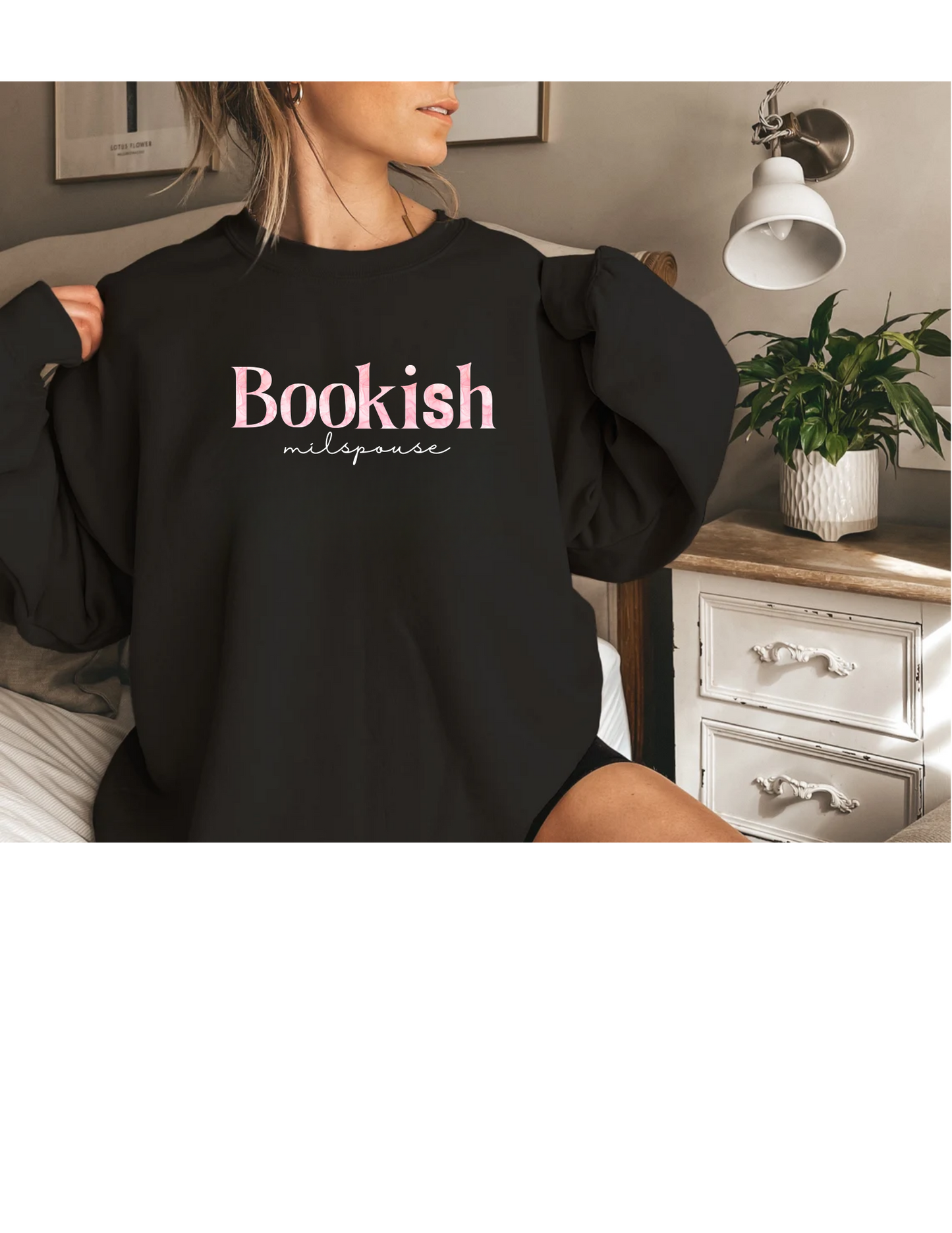Sweatshirt Bookish Milspouse