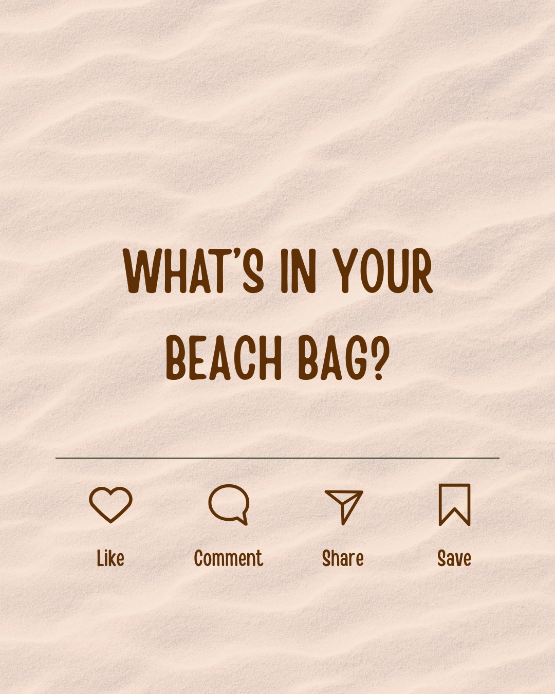 Bookstagram Canva Template Beach Bag
