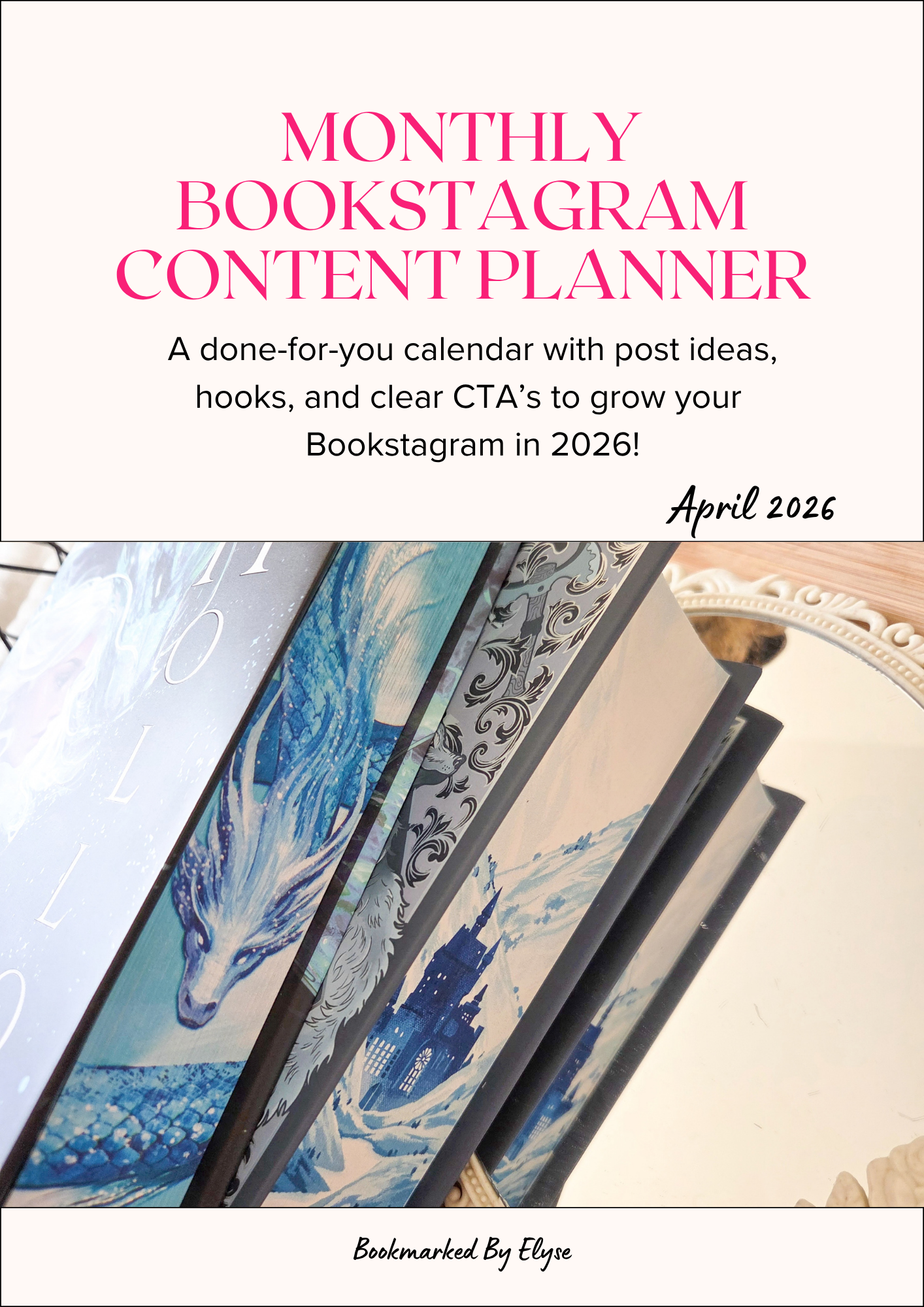 Monthly Content Planner for Bookstagram APRIL 2026