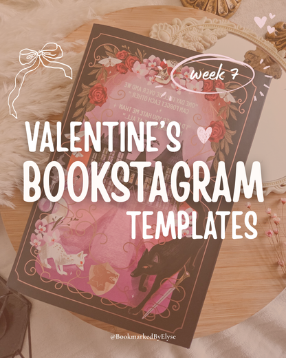 Bookstagram Valentine's templates