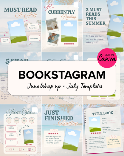 PACKAGE DEAL: JULY Content Planner + JUNE/JULY Templates