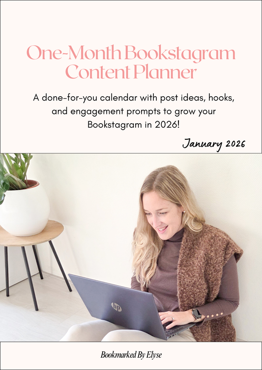 One-Month Bookstagram Content planner January 2026
