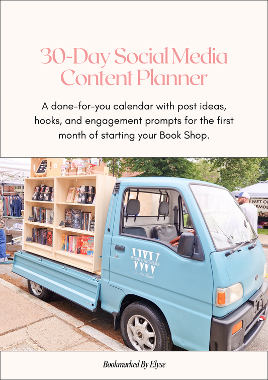 First Full Month Book Truck Content Planner