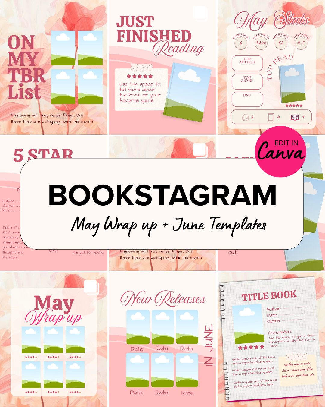 PACKAGE DEAL: JUNE Content Planner + FREE MAY/JUNE Templates