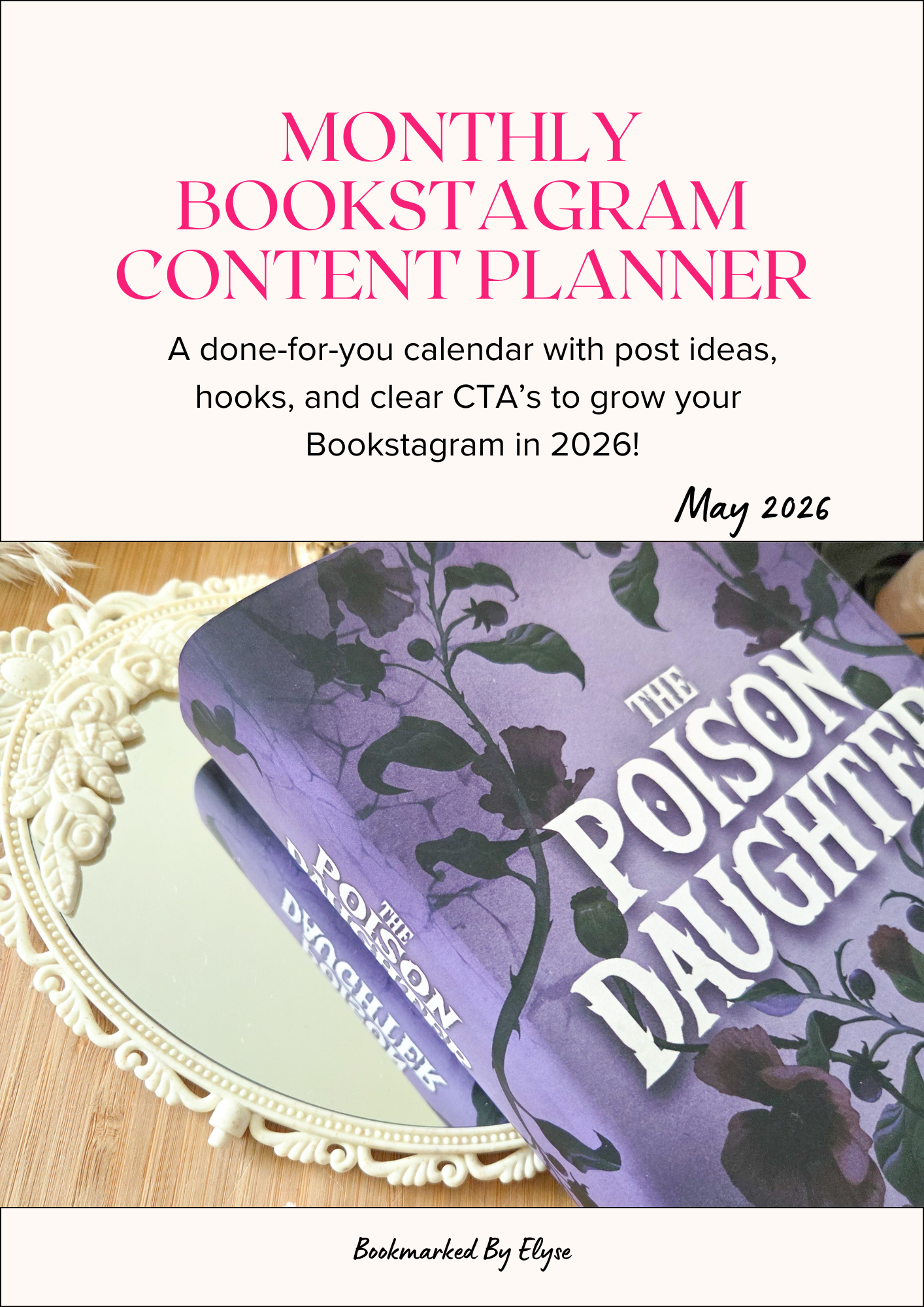 Monthly Content Planner for Bookstagram MAY 2026