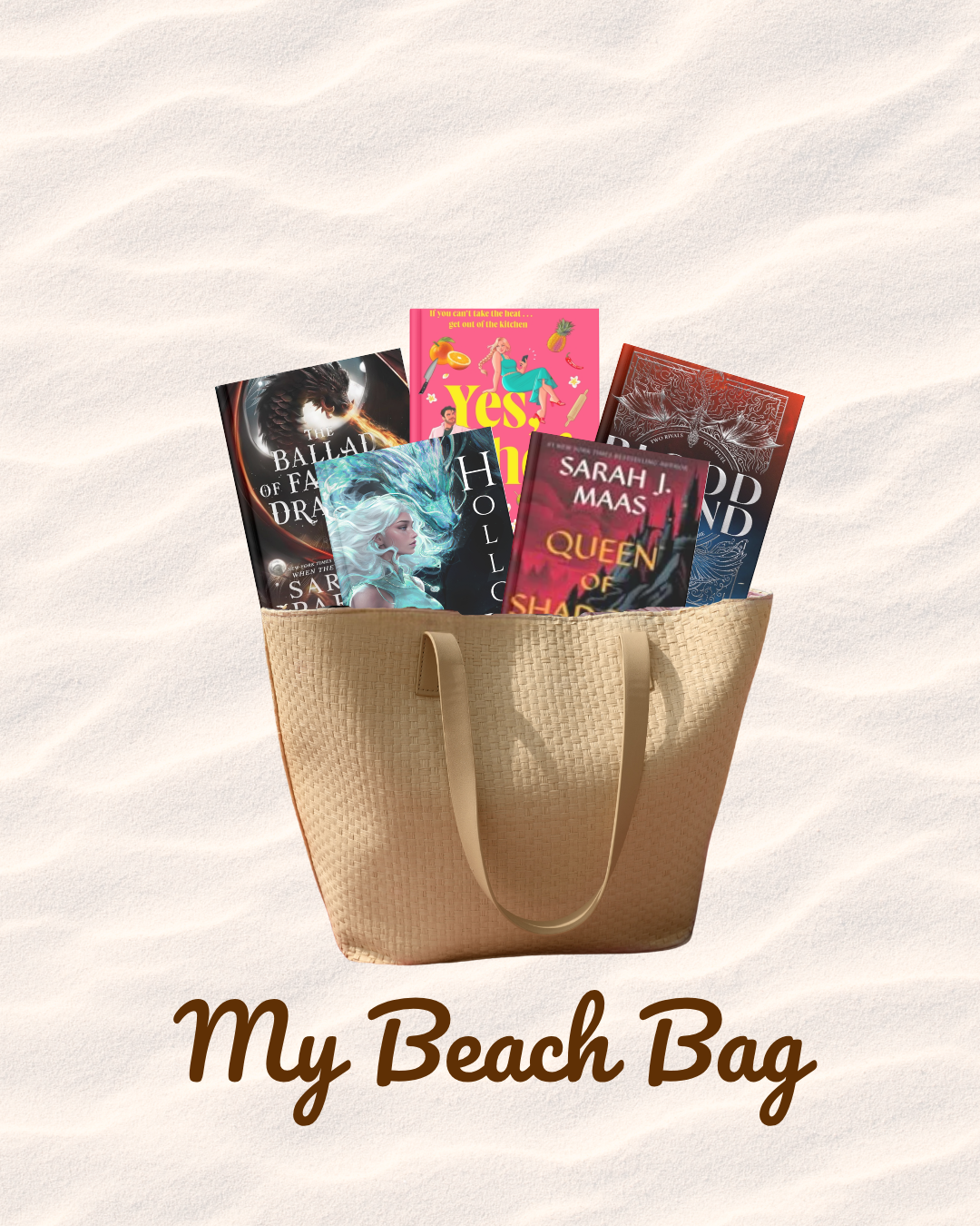 Bookstagram Canva Template Beach Bag