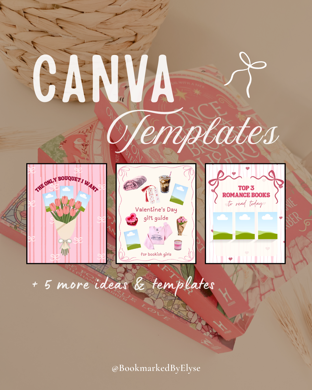 Bookstagram Valentine's templates