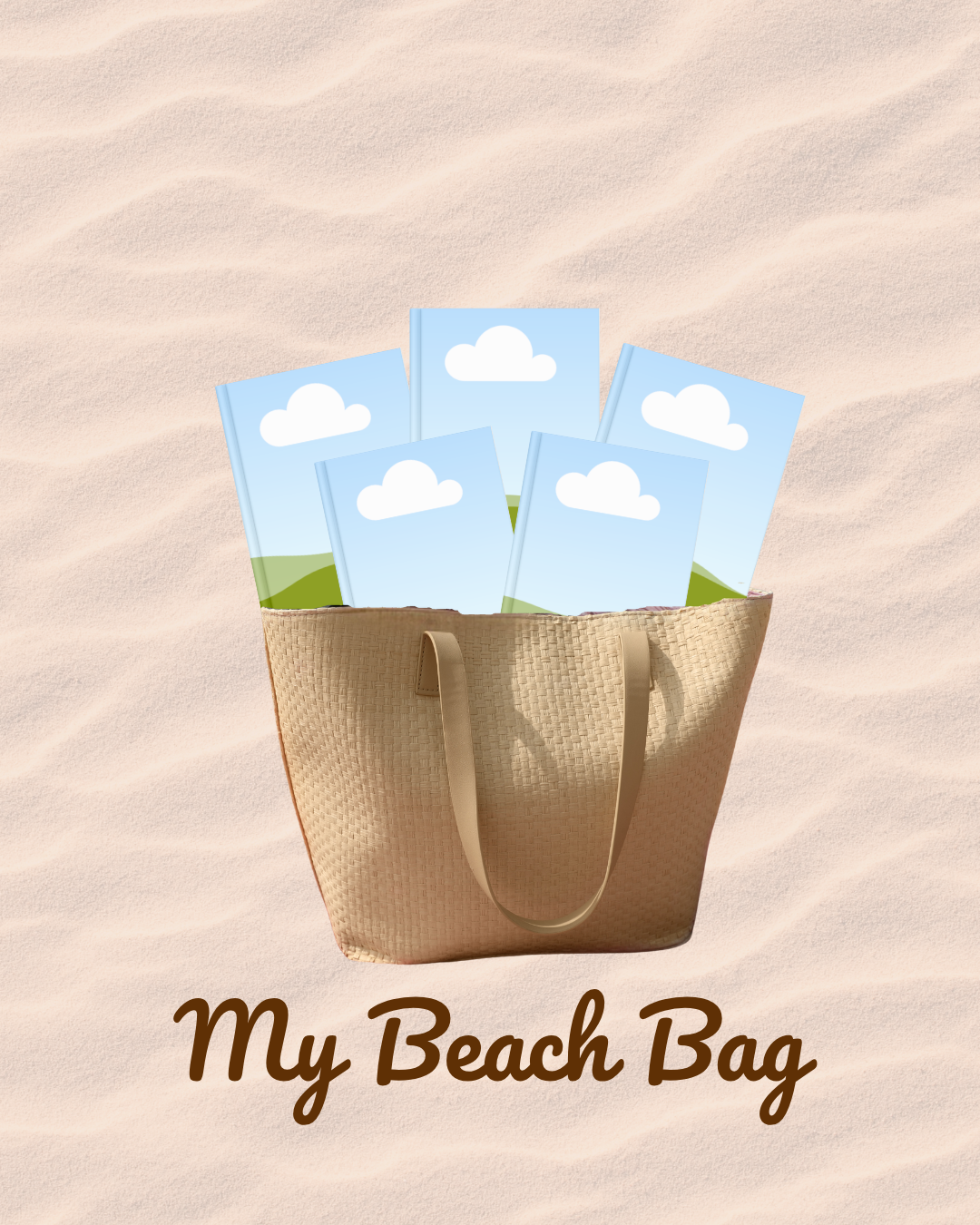 Bookstagram Canva Template Beach Bag