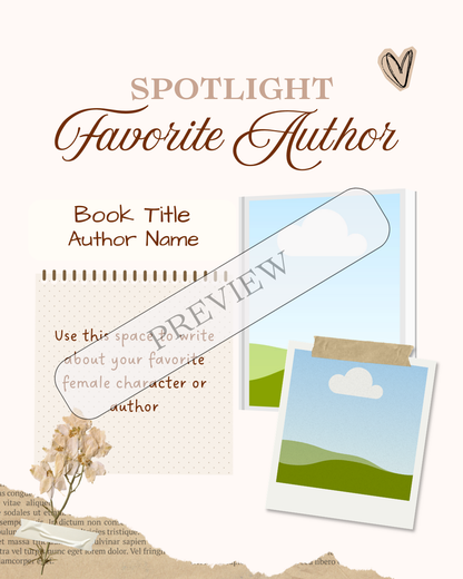 FREE Bookstagram Female Author Support