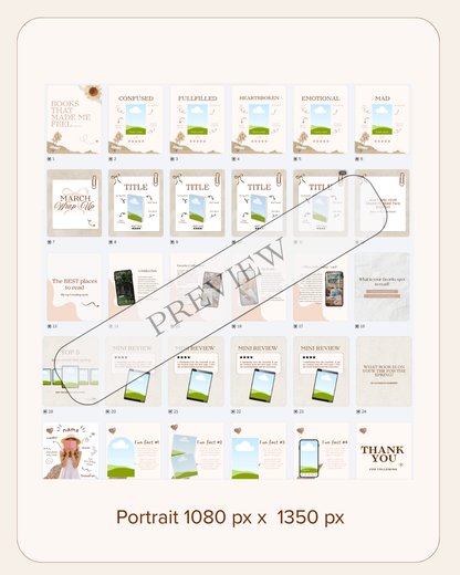 Bookstagram 50+ Carousel Templates + Ideas