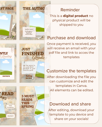 Bookstagram Templates April Wrap up + May