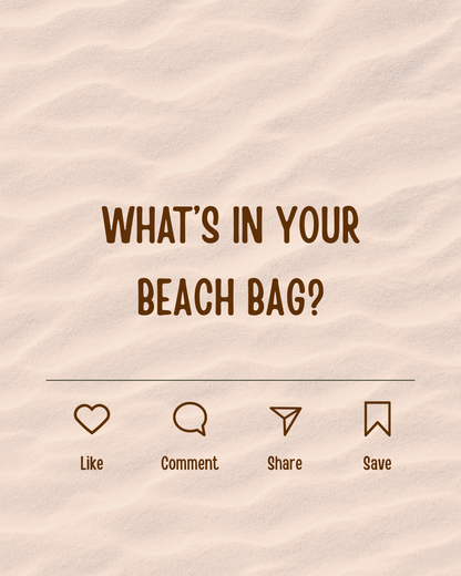 Bookstagram Canva Template Beach Bag