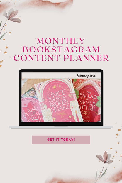 Monthly Content Planner for Bookstagram APRIL 2026
